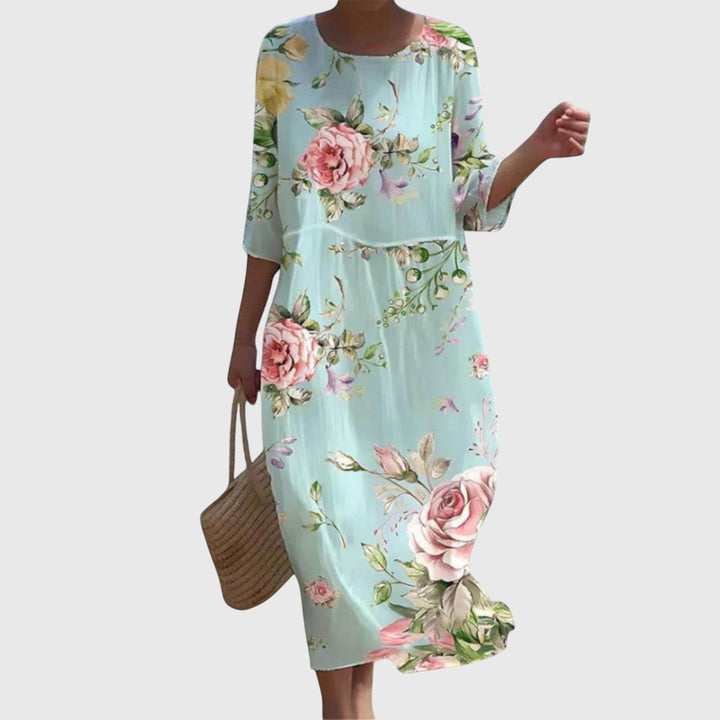 Hayley™ | Elegante maxi-jurk met bloemenprint