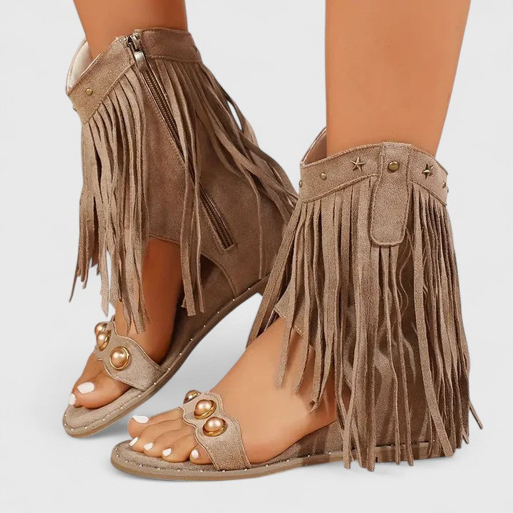 Eira - Chique sandalen met franjes
