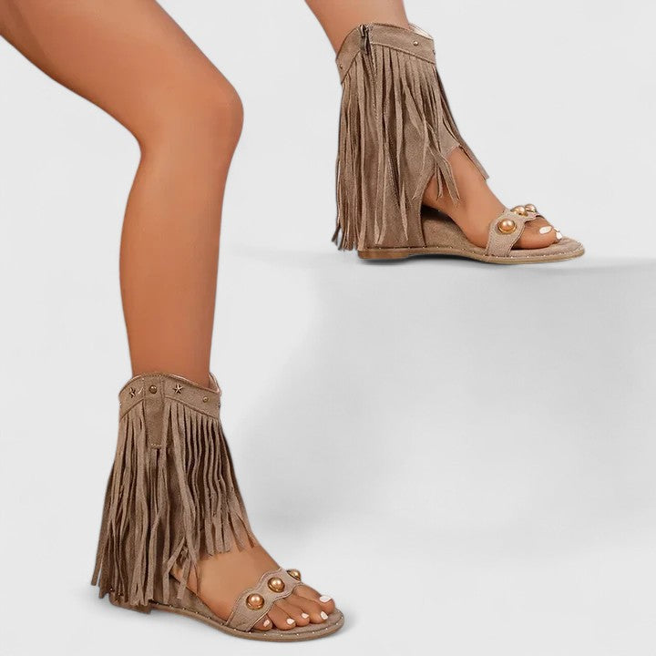 Eira - Chique sandalen met franjes