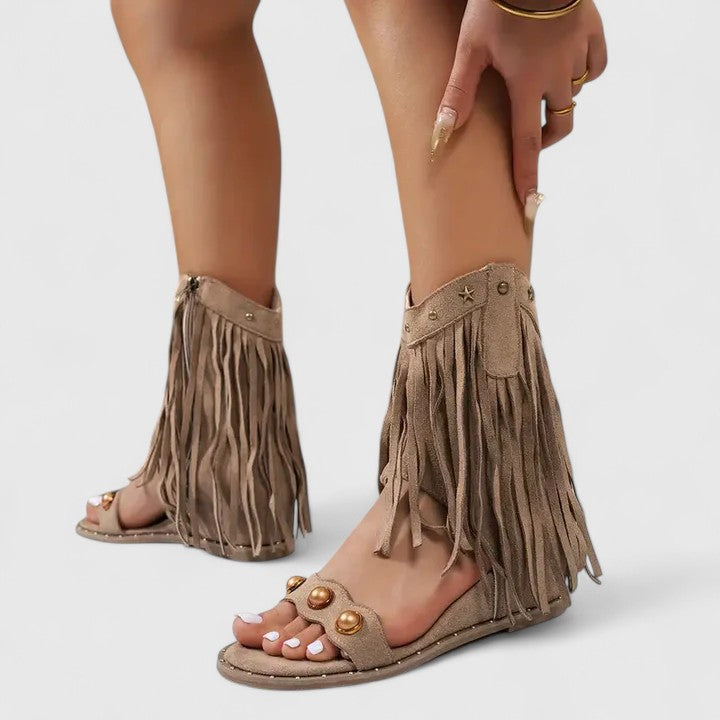 Eira - Chique sandalen met franjes