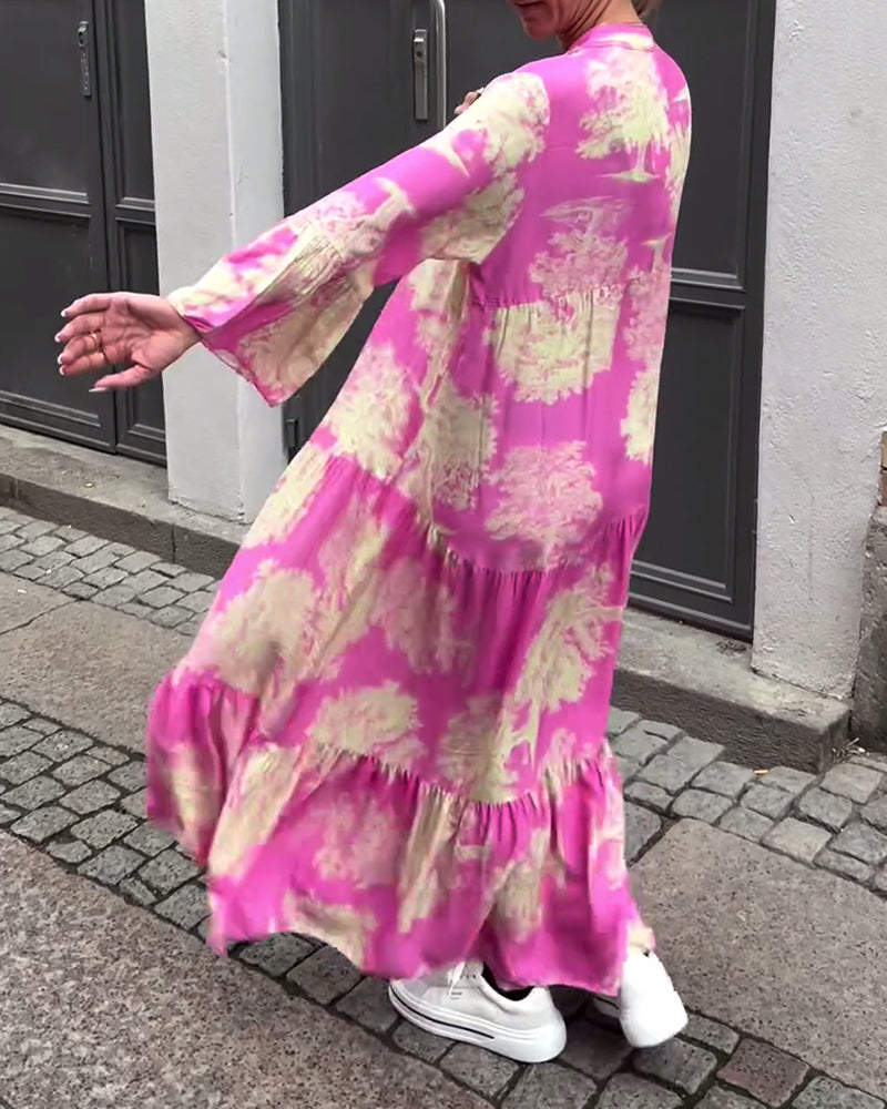 Ophelia - Soepelvallende lange jurk