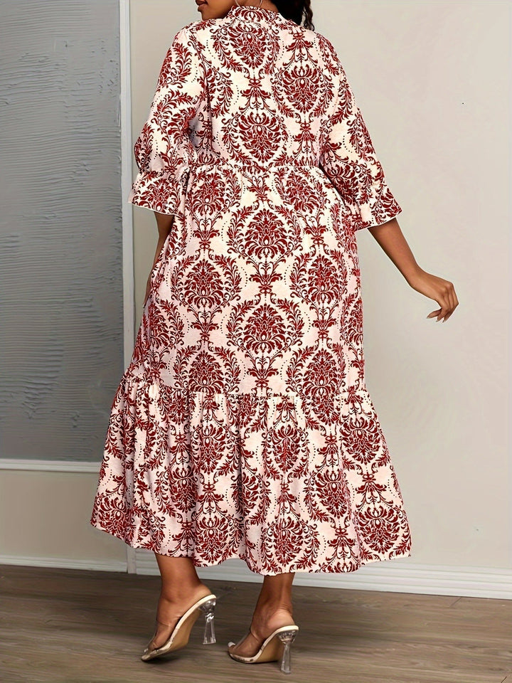 Molly - Bohemian jurk met mozaïekprint