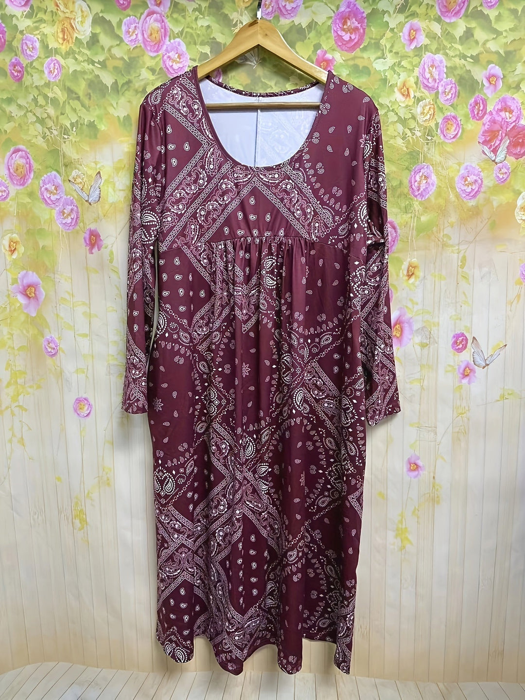 ELOWEN | CASUAL MIDI-JURK MET LANGE MOUWEN