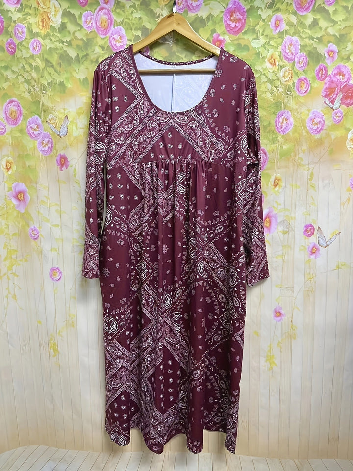 ELOWEN | CASUAL MIDI-JURK MET LANGE MOUWEN