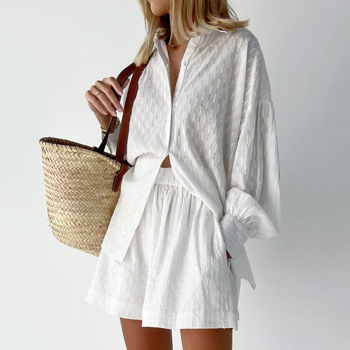 Elizabeth - Lichte set met blouse en short