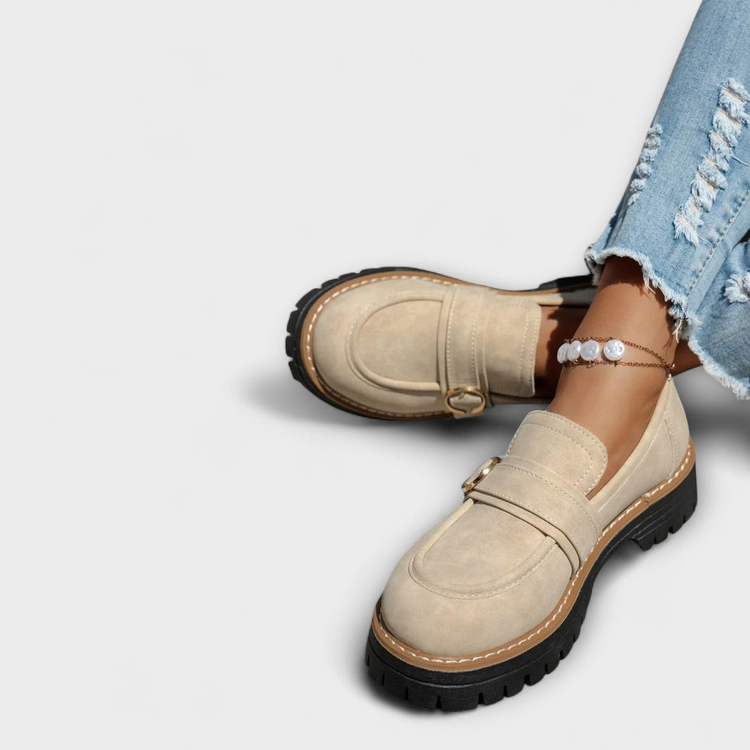Lora™ | Casual loafers met ronde neus