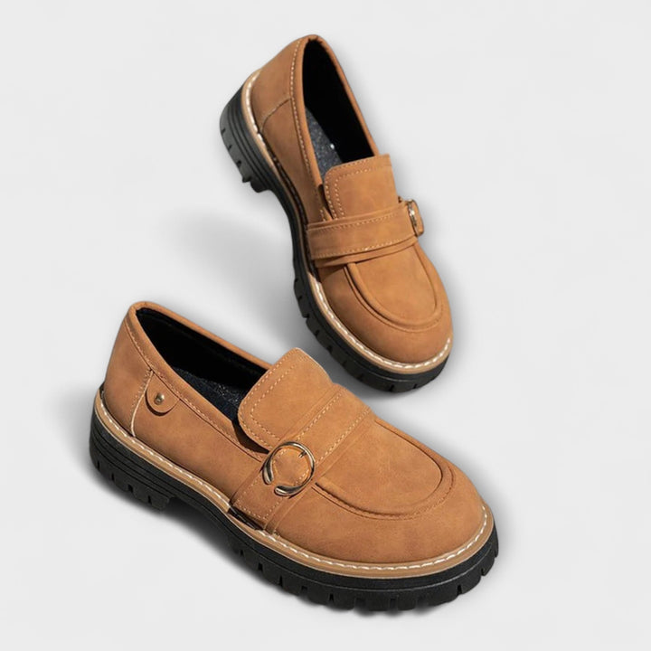Lora™ | Casual loafers met ronde neus
