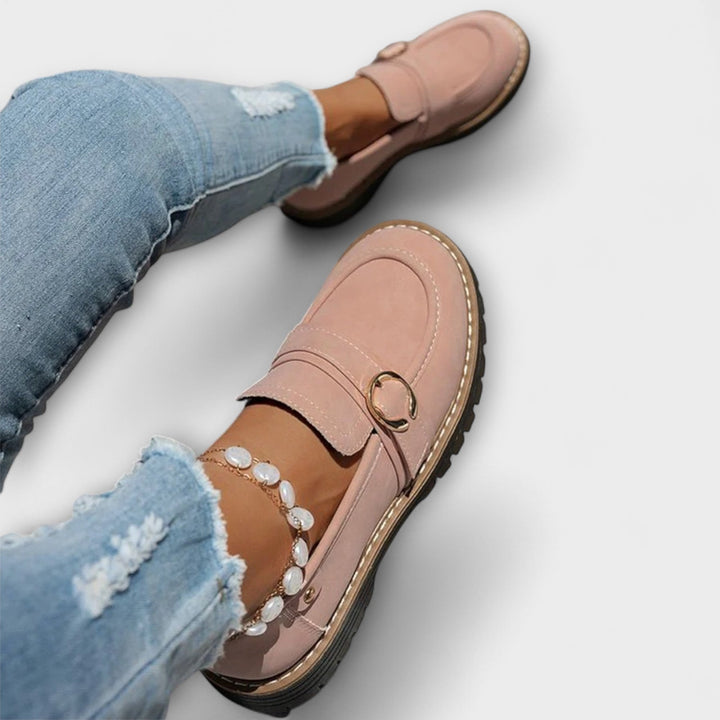 Lora™ | Casual loafers met ronde neus