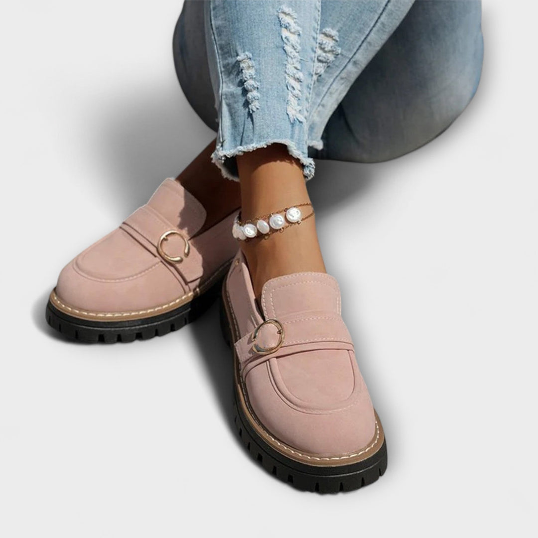 Lora™ | Casual loafers met ronde neus