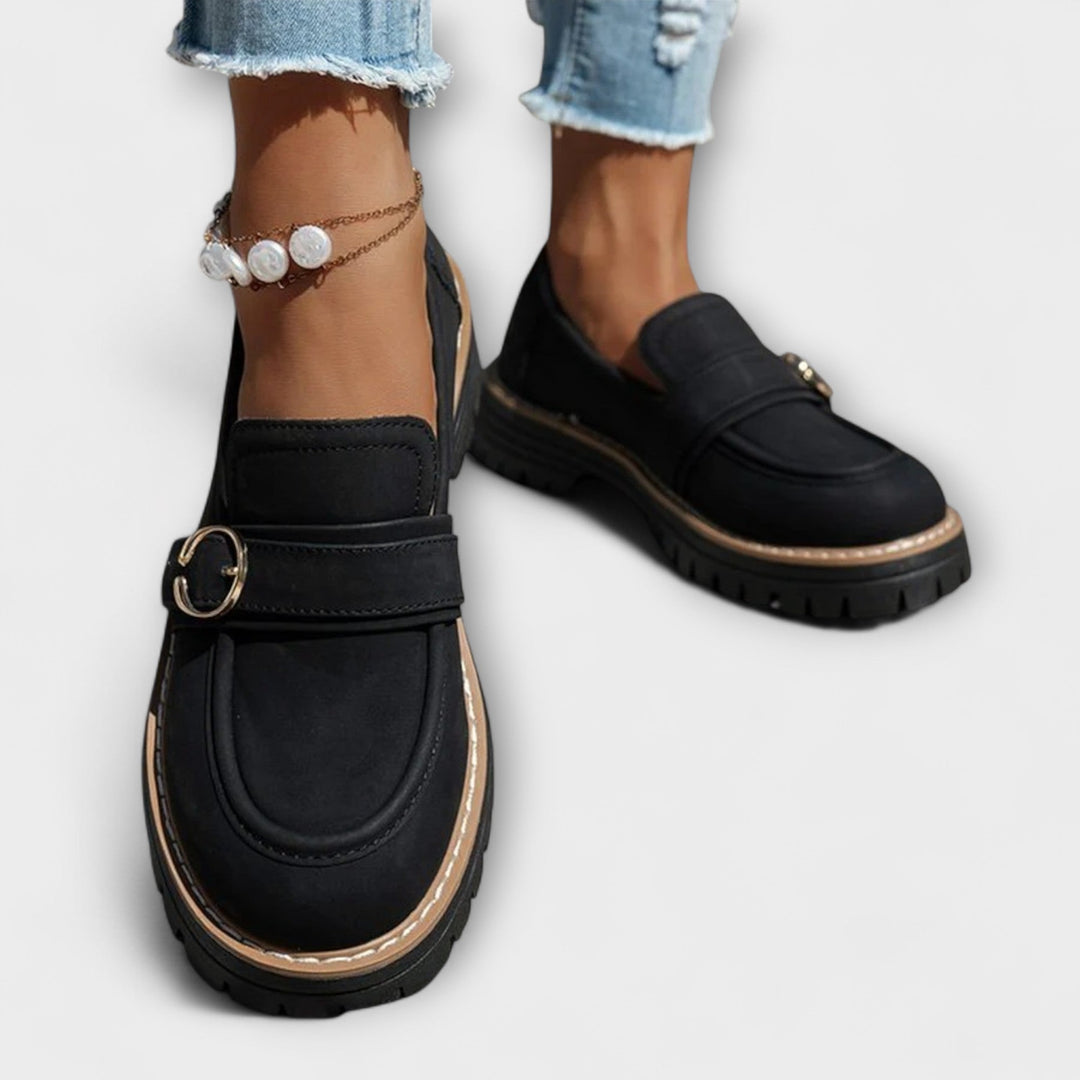 Lora™ | Casual loafers met ronde neus