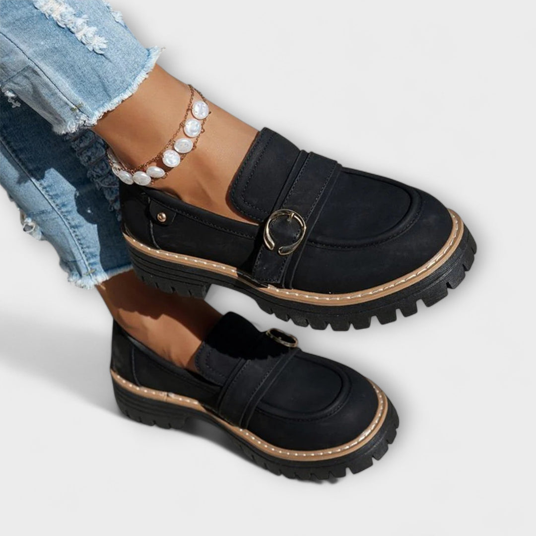 Lora™ | Casual loafers met ronde neus