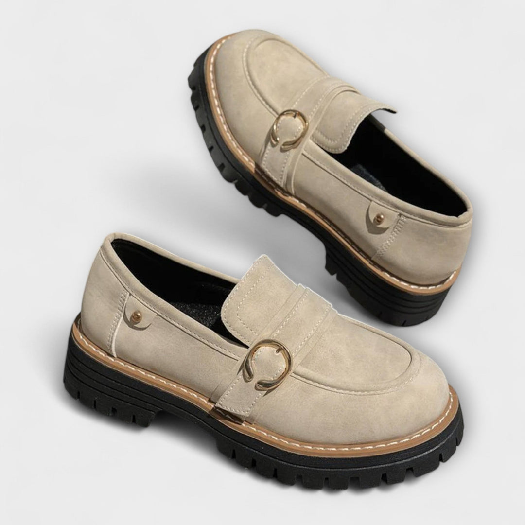 Lora™ | Casual loafers met ronde neus