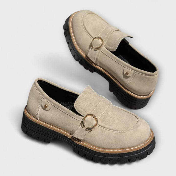 Lora™ | Casual loafers met ronde neus