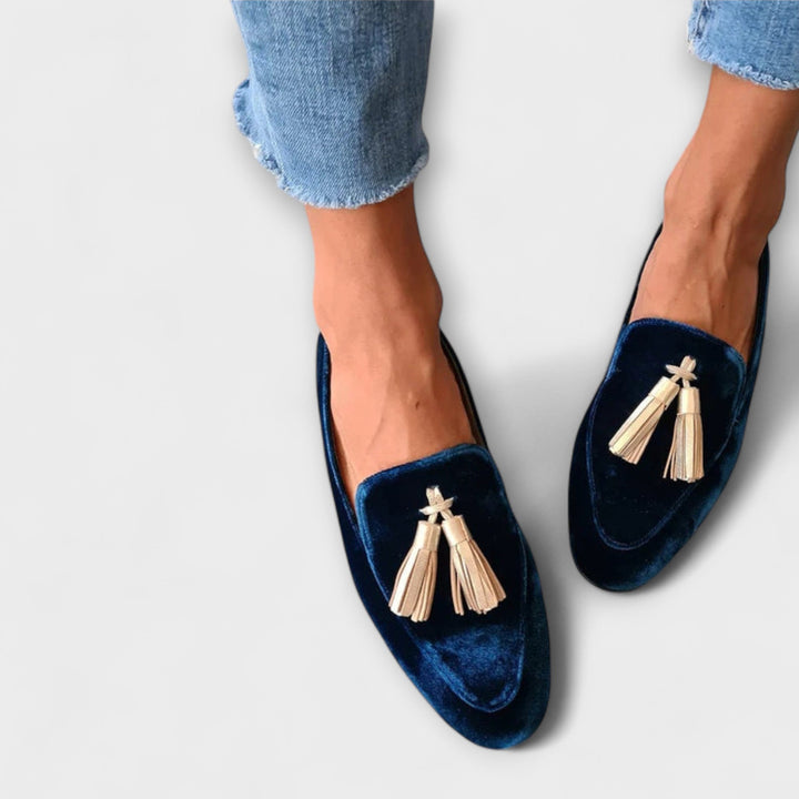 Quinnlyn™ | Vintage loafers met franjes