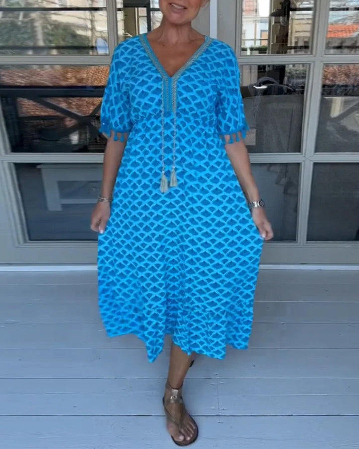 Felicity - Jurk met golvenprint