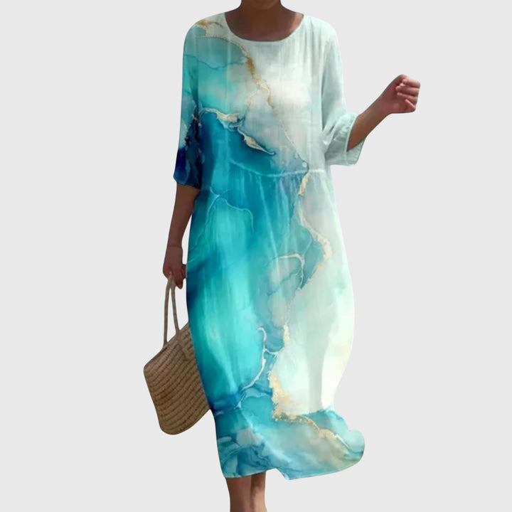 Hayley™ | Elegante maxi-jurk met bloemenprint