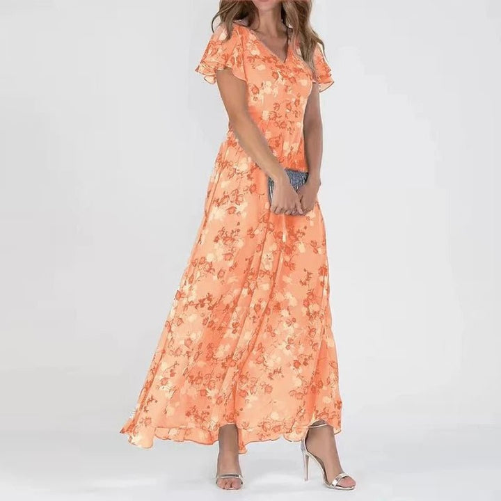 ZURI | ELEGANTE SOEPELVALLENDE JURK MET AFSLANKEND EFFECT