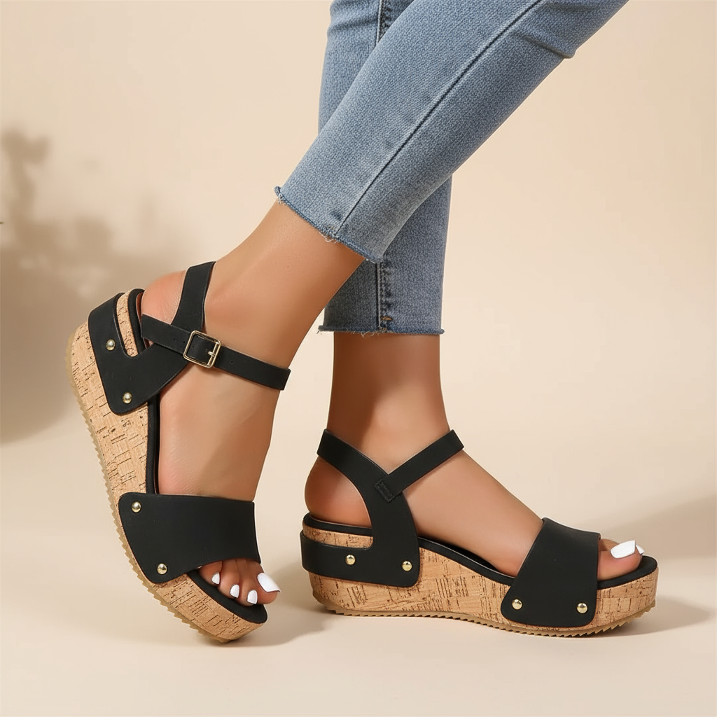 Merel | Elegante sandalen met sleehak