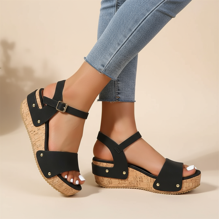 Merel | Elegante sandalen met sleehak