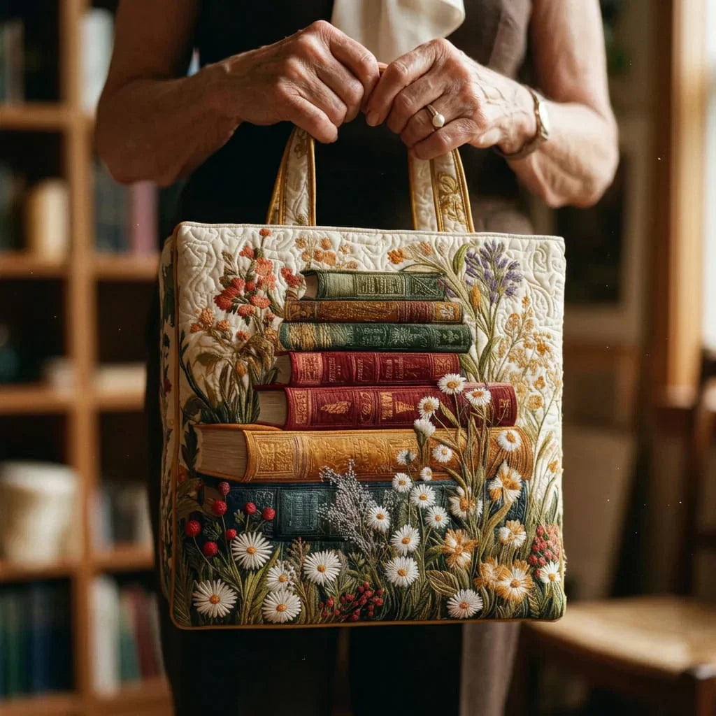Handgemaakte Gewatteerd Tas - Bloemenmotief