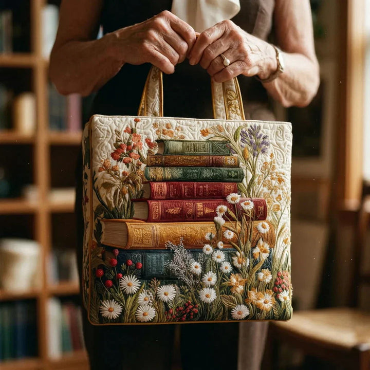 Handgemaakte Gewatteerd Tas - Bloemenmotief