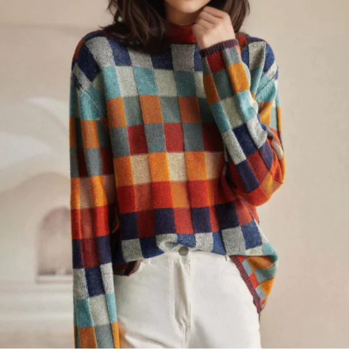 Isla | Comfortabele retro trui
