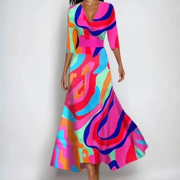 Emily | Elegante bloemenjurk
