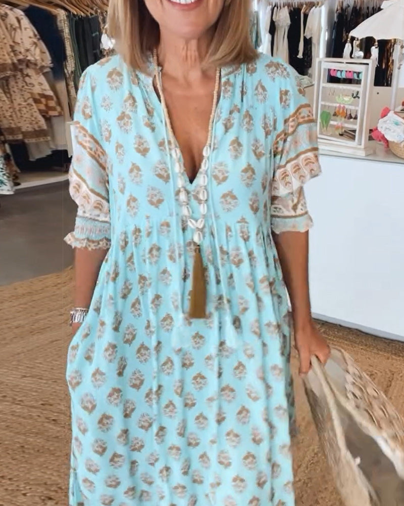 Verity - Bohemian jurk