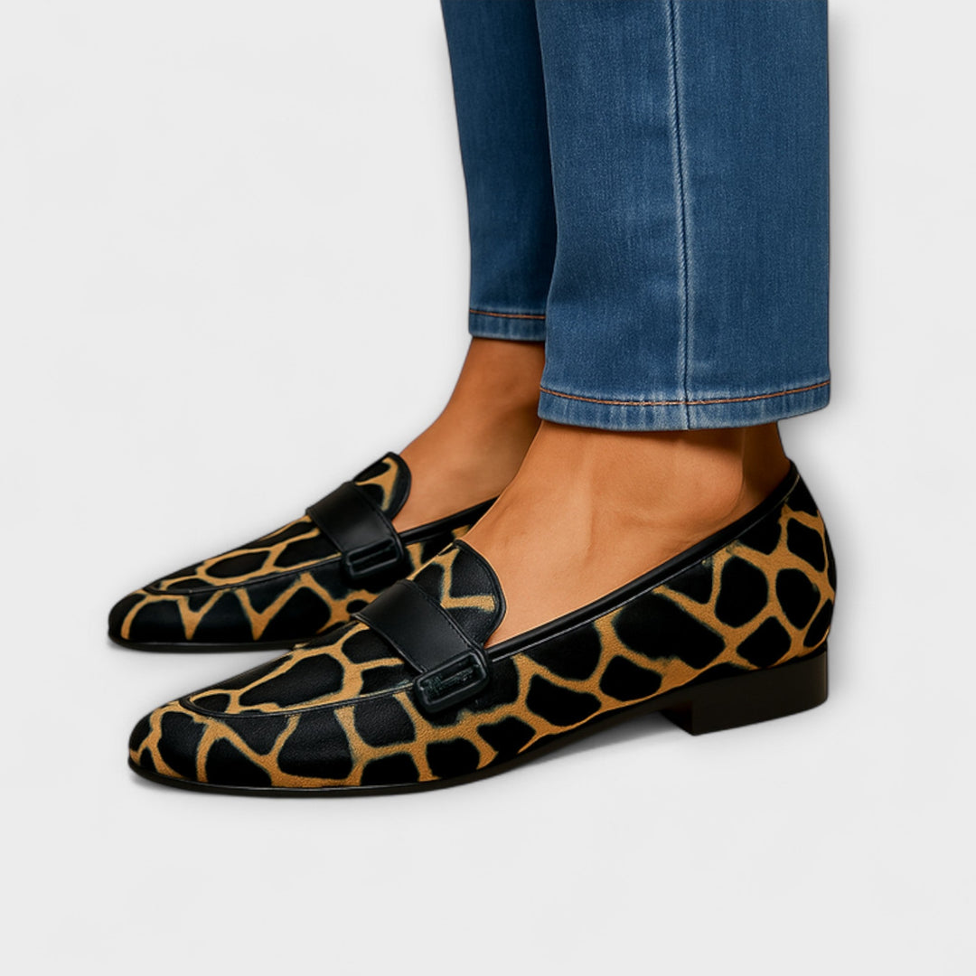 Wale™ | loafers met luipaardprint