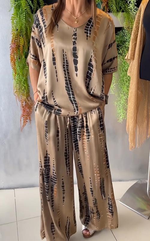Marie - Casual set met print