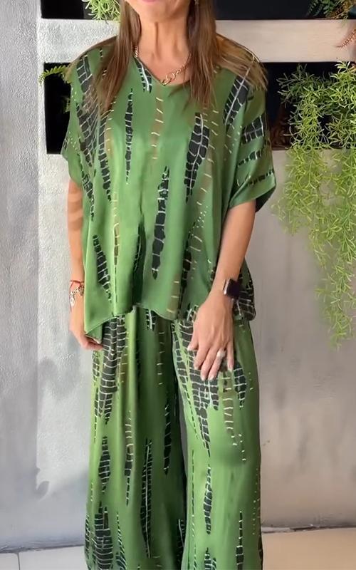 Marie - Casual set met print