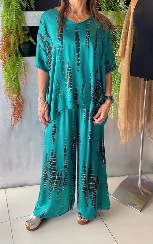 Marie - Casual set met print