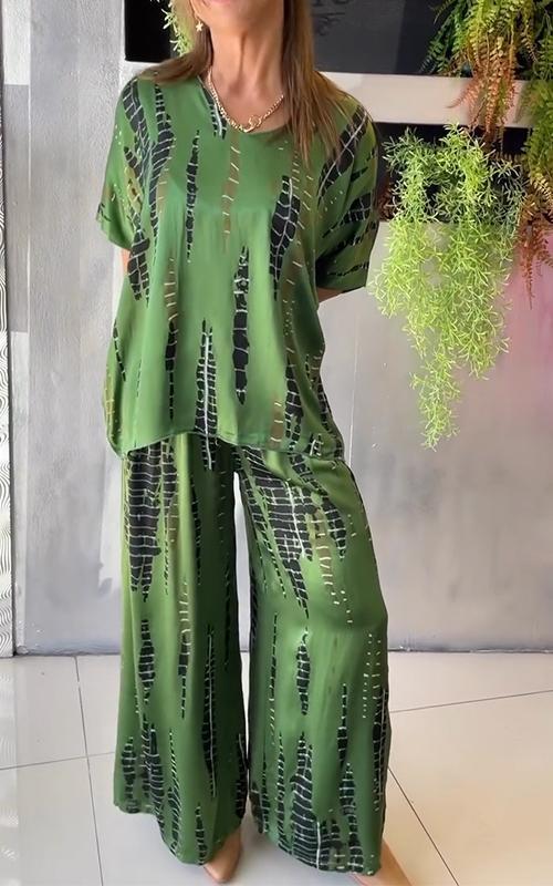Marie - Casual set met print