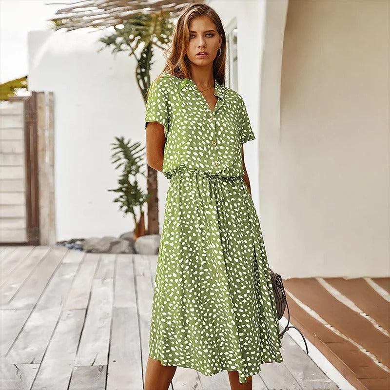 Faelina - Zomerjurk met print