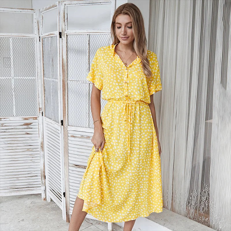 Faelina - Zomerjurk met print