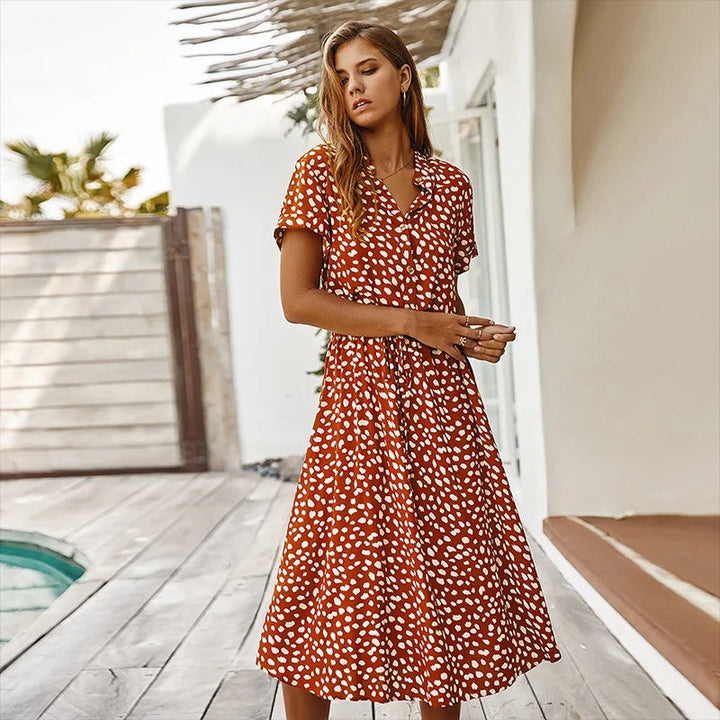 Faelina - Zomerjurk met print