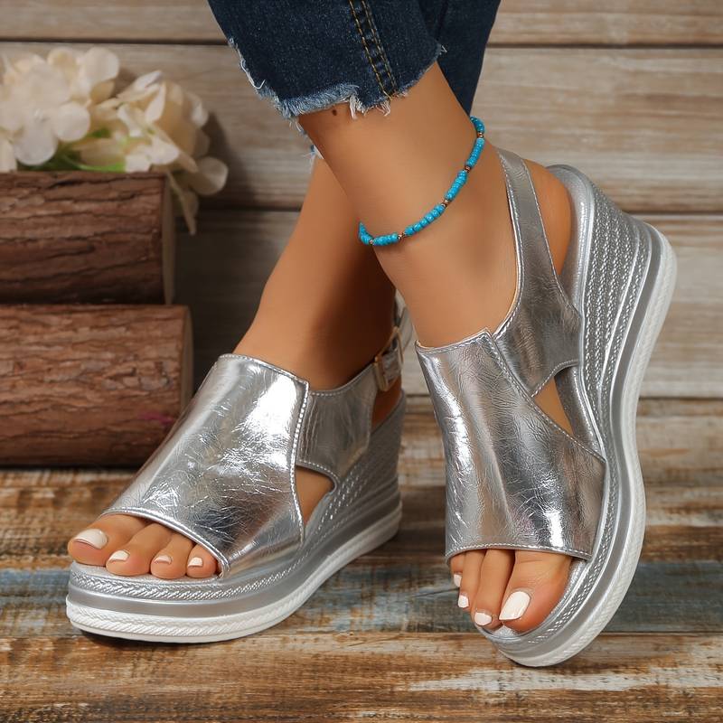 Baylie - Stijlvolle metallic sandalen