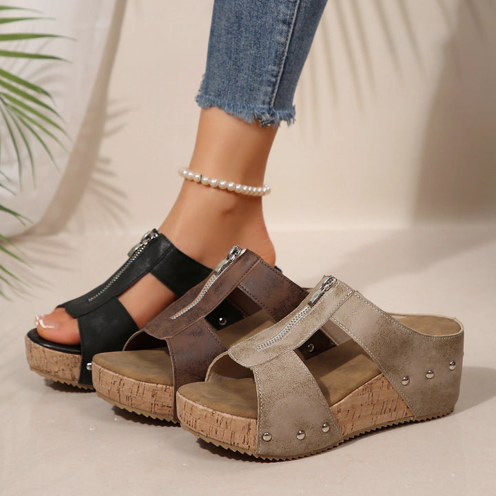 Anouk | Trendy sandalen met sleehak
