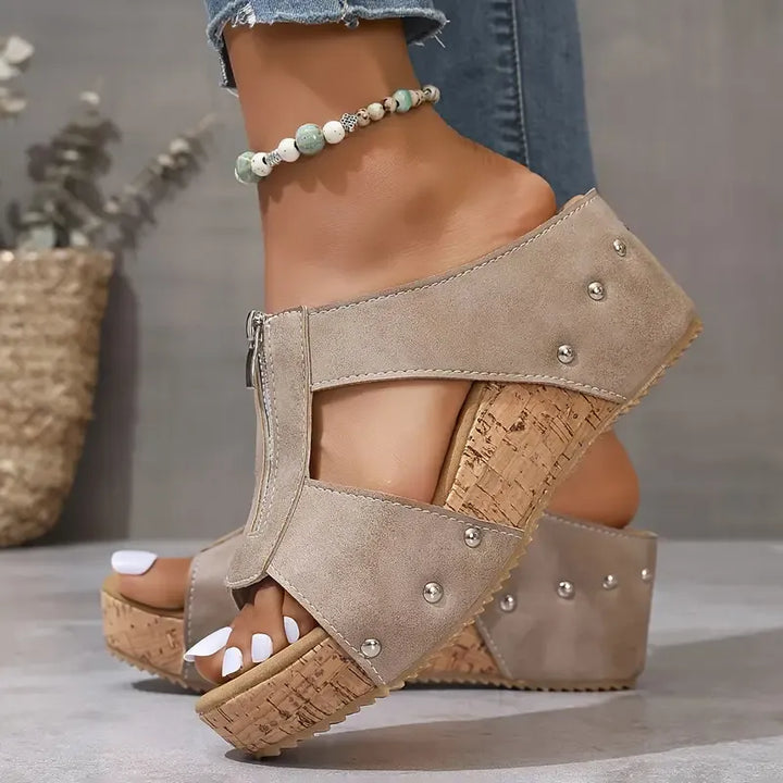 Anouk | Trendy sandalen met sleehak