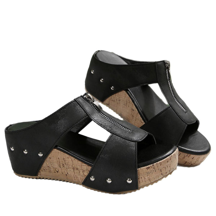 Anouk | Trendy sandalen met sleehak