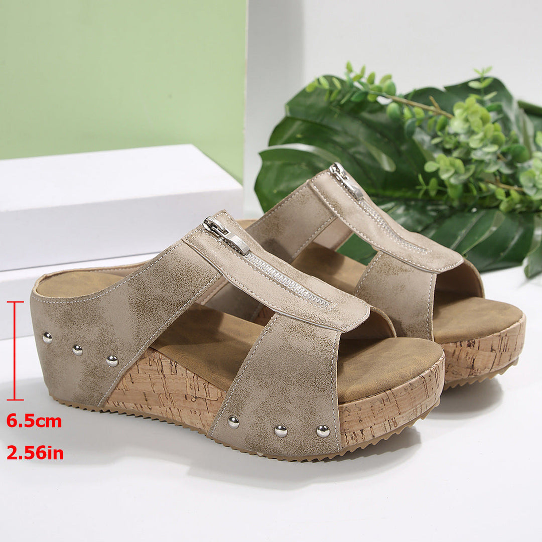 Anouk | Trendy sandalen met sleehak