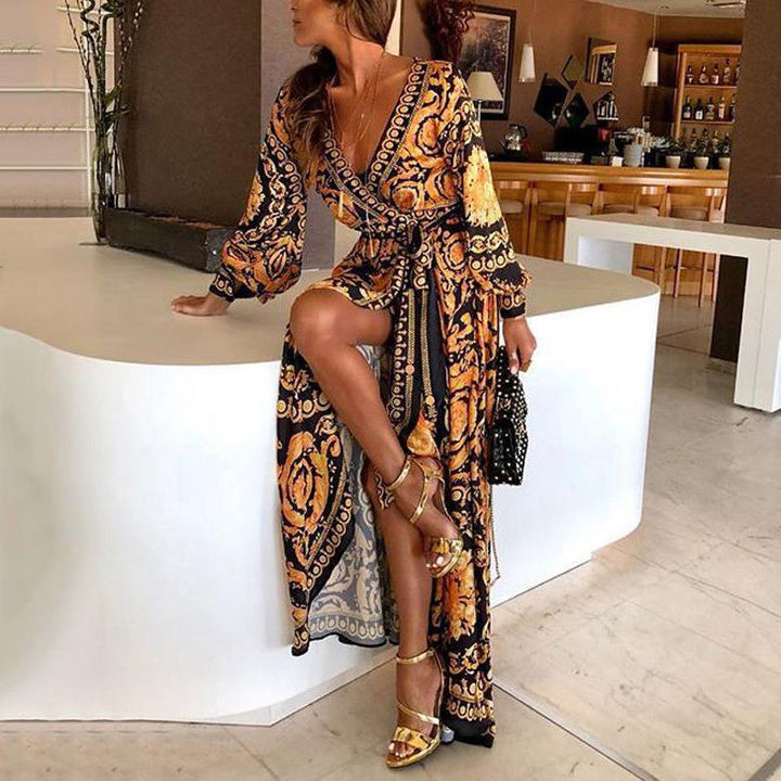 Faye - Boho jurk met print
