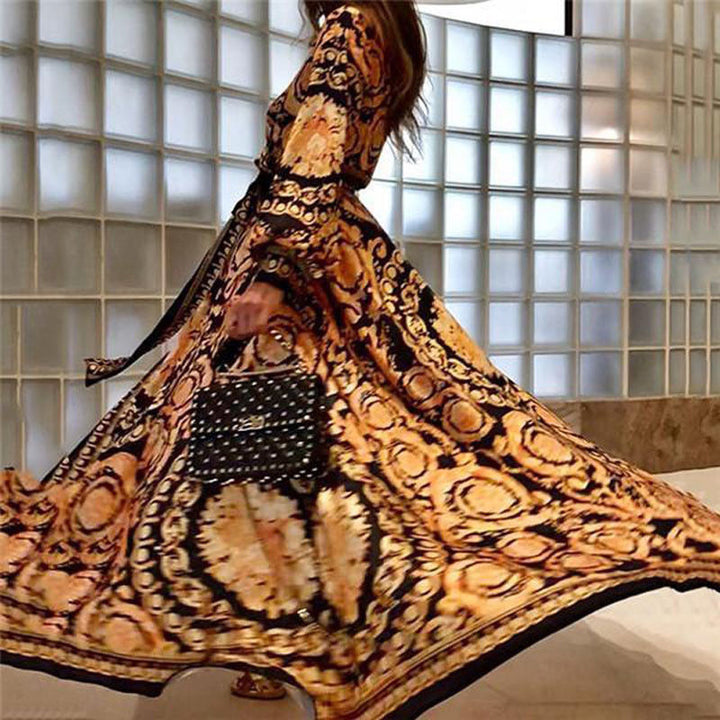 Faye - Boho jurk met print
